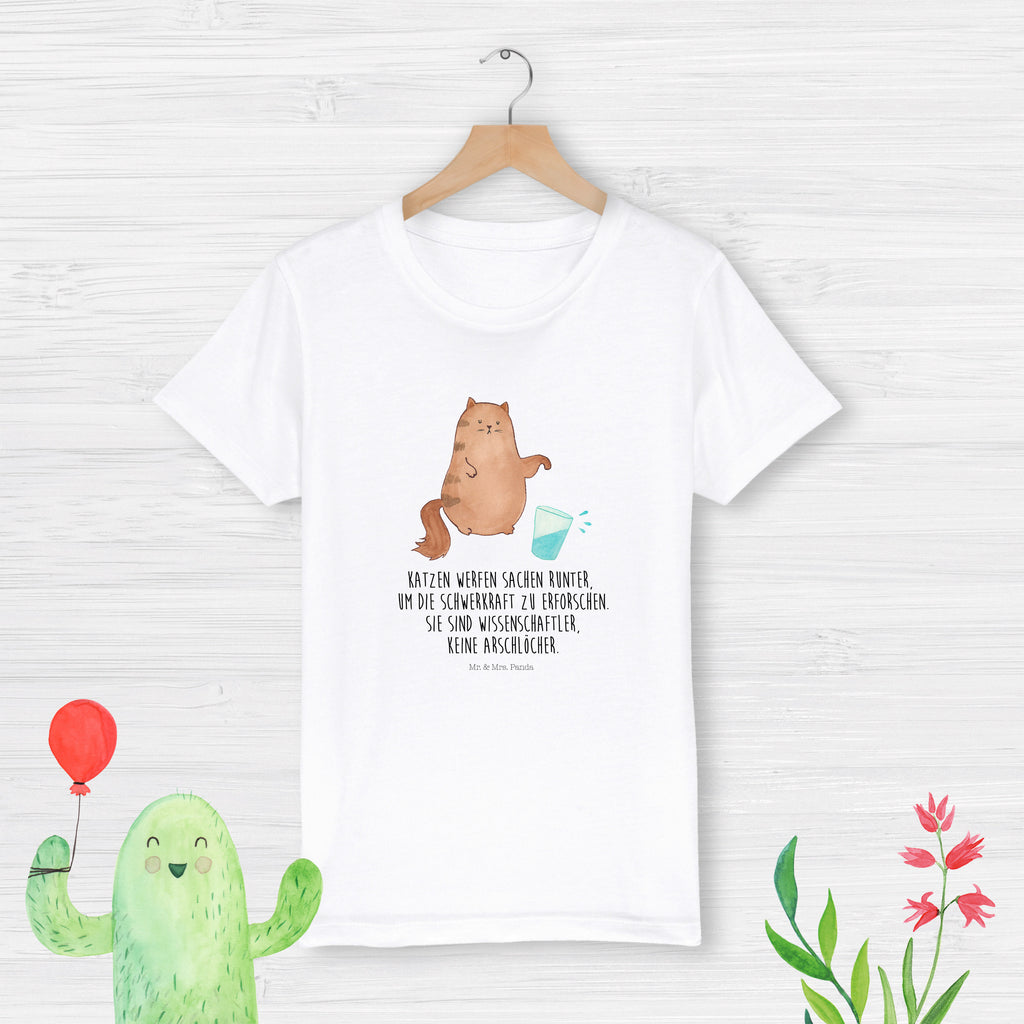 Kinder T-Shirt Katze Wasserglas