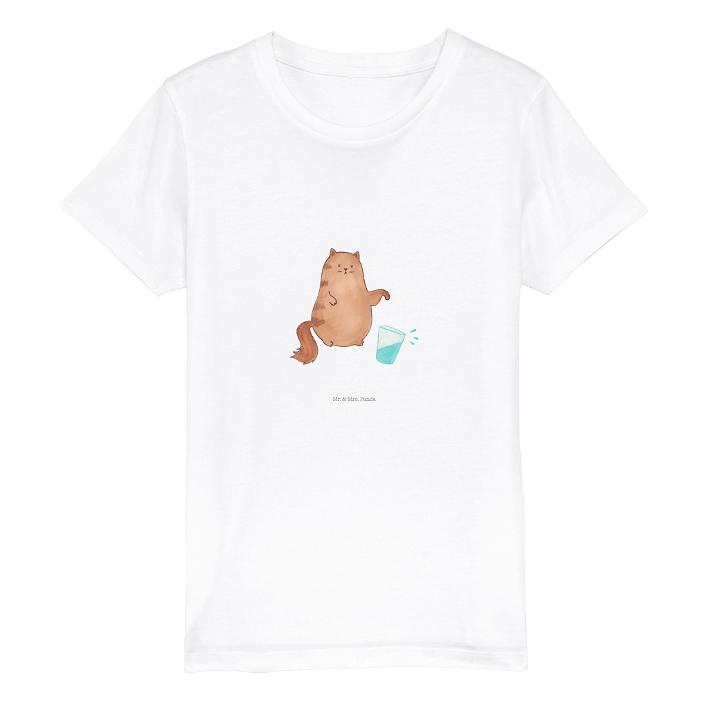 Kinder T-Shirt Katze Wasserglas