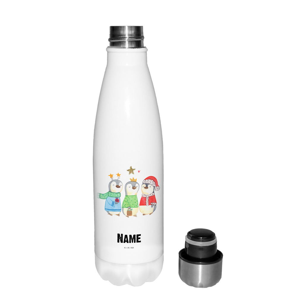 Personalisierte Thermosflasche Winterzeit Heilige drei Könige Personalisierte Isolierflasche, Personalisierte Thermoflasche, Personalisierte Trinkflasche, Trinkflasche Mit Namen, Wunschname, Bedrucken, Namensflasche, Winter, Weihnachten, Weihnachtsdeko, Nikolaus, Advent, Heiligabend, Wintermotiv, Weihnachtsmann, Heilige drei Könige, Weihnachtstage, Weihnachtszeit