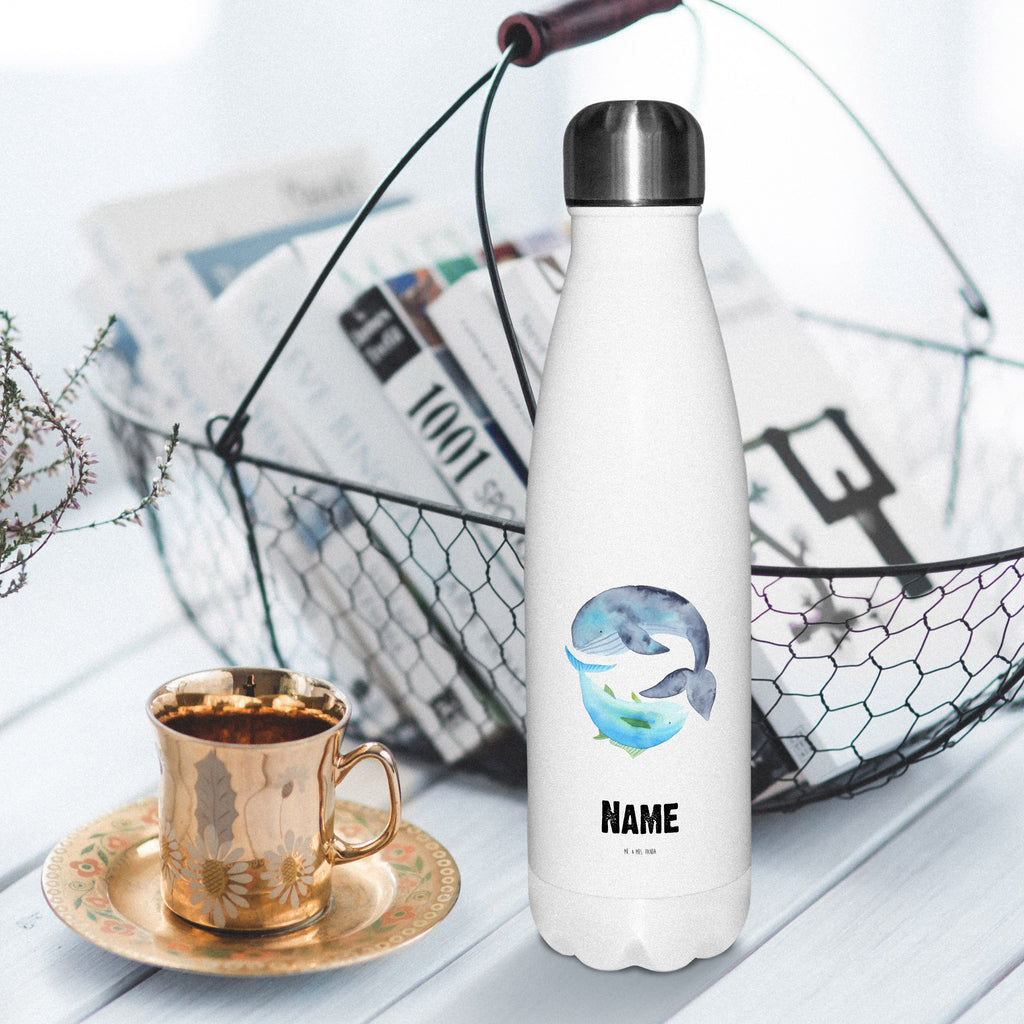 Personalisierte Thermosflasche Walfisch & Thunfisch Personalisierte Isolierflasche, Personalisierte Thermoflasche, Personalisierte Trinkflasche, Trinkflasche Mit Namen, Wunschname, Bedrucken, Namensflasche, Tiermotive, Gute Laune, lustige Sprüche, Tiere, Wal, Wahl, Tunfisch, Wortwitz lustig, Spruch lustig, Flachwitz, Witz, Spruch des Tages, Flachwitz Geschenk