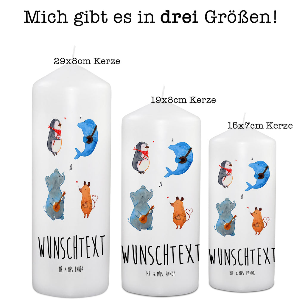 Personalisierte Kerze Big Band Kerze, Taufkerze, Kommunionskerze, Geburtstagskerze, Geschenk Kerze, Taufgeschenk Kerze, Kerze mit Druck, Besondere Kerze, Geschenkidee Kerze, Kerze für Kommunion, kerze personalisiert, personalisierte kerze, personalisierte kerzen, Tiermotive, Gute Laune, lustige Sprüche, Tiere, Hund, Pinguin, Maus, Elefant, Delfin, Gitarre, Band, Triangel, Musikanten, Musik