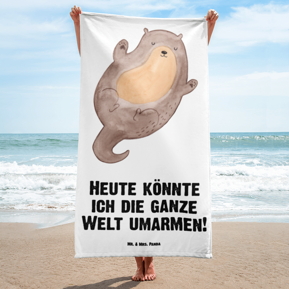 XL Badehandtuch Otter Umarmen Otter Seeotter See Otter Handtuch, Badetuch, Duschtuch, Strandtuch, Saunatuch  Otter,  Fischotter,  Seeotter