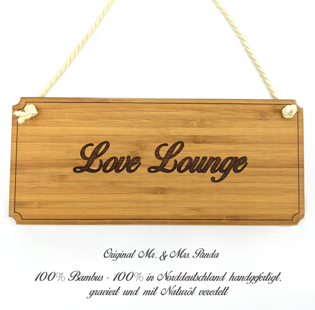 Türschild Love Lounge Classic Schild Landhaus, Shabby, graviert Dekoschild, Schild, Wanddeko, Werbeschild, Holzschild, Reklameschild, Türschild, Küchenschild, Wandschild, Holztafel, Motivschild, Spruchschild Love Lounge 